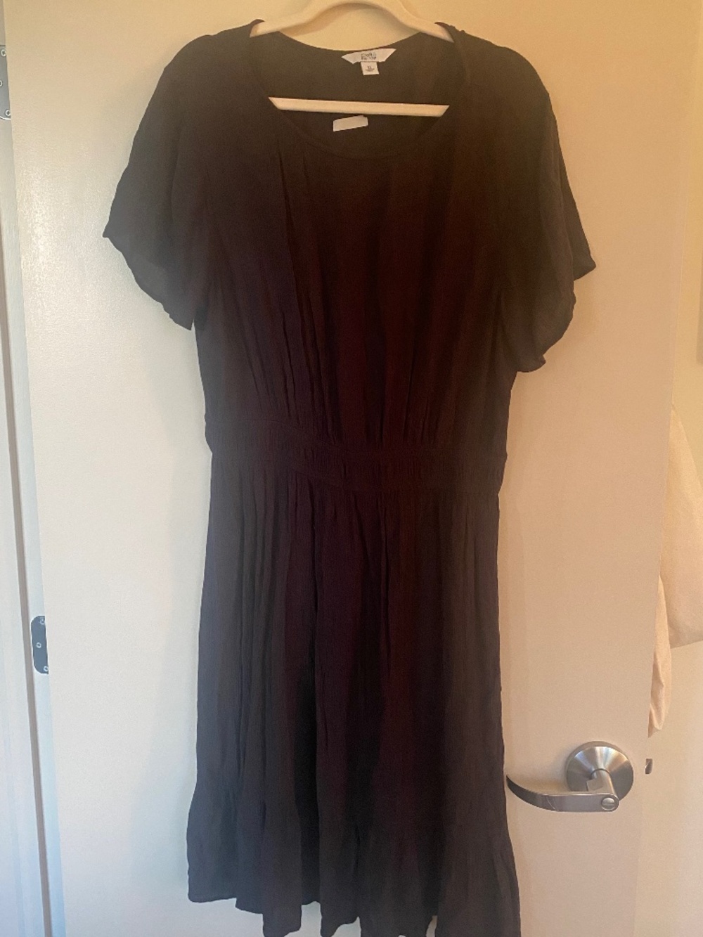 Croft & Barrow XL black knee length dress